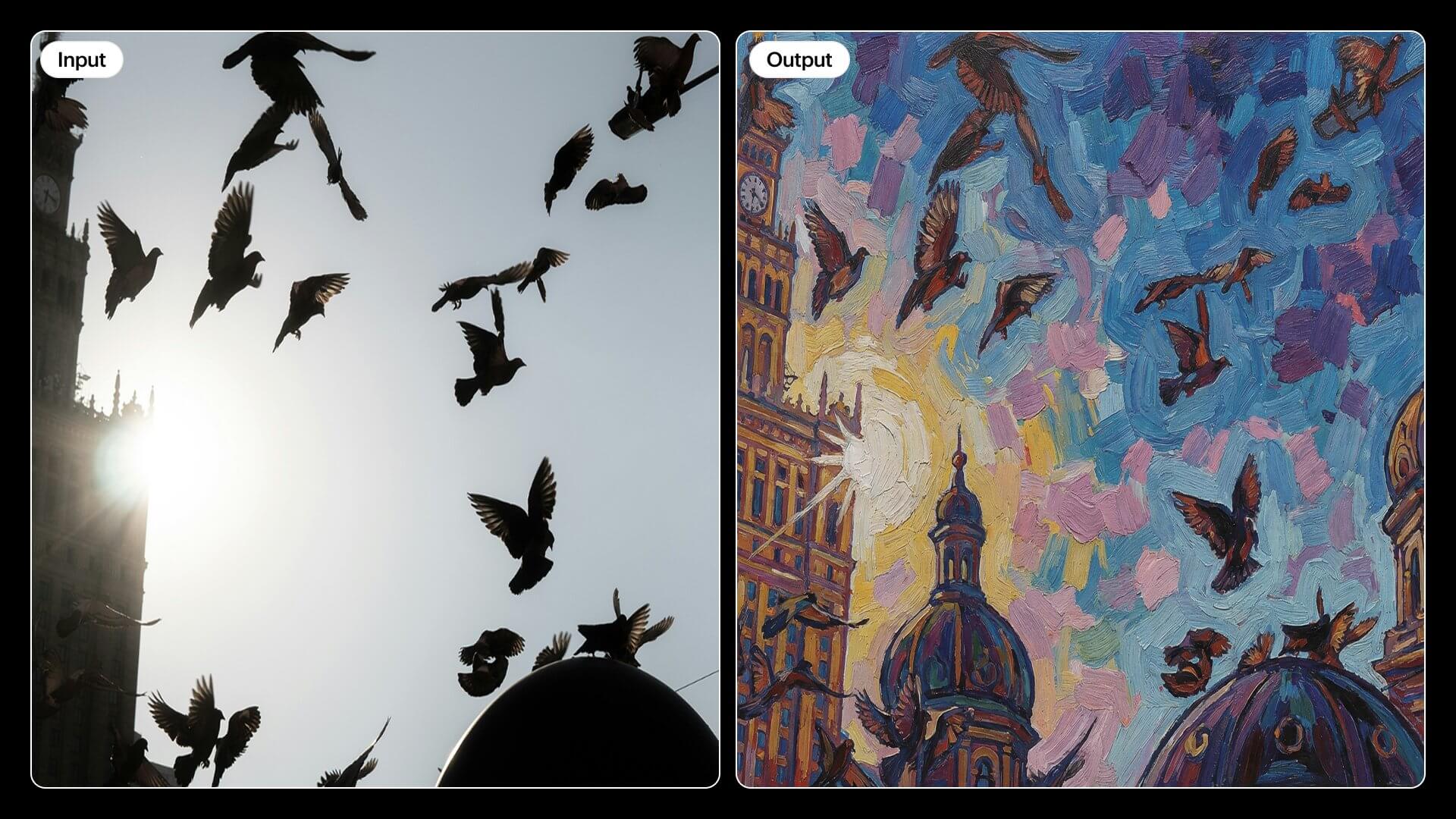 UNI-1 artistic styles output